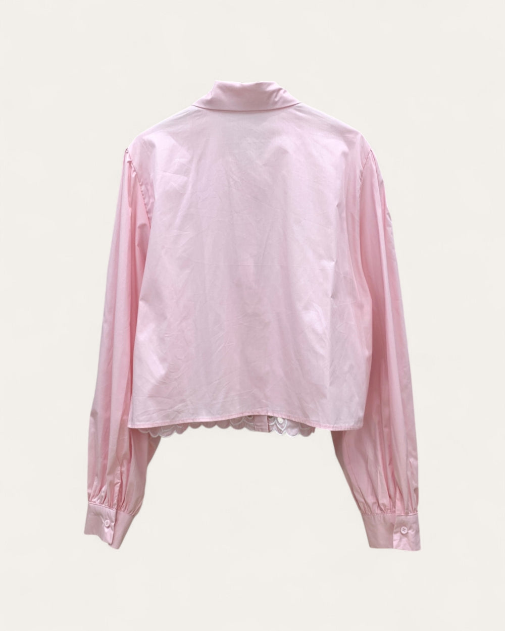 Embellished Collar Button Shirt - Zilvina