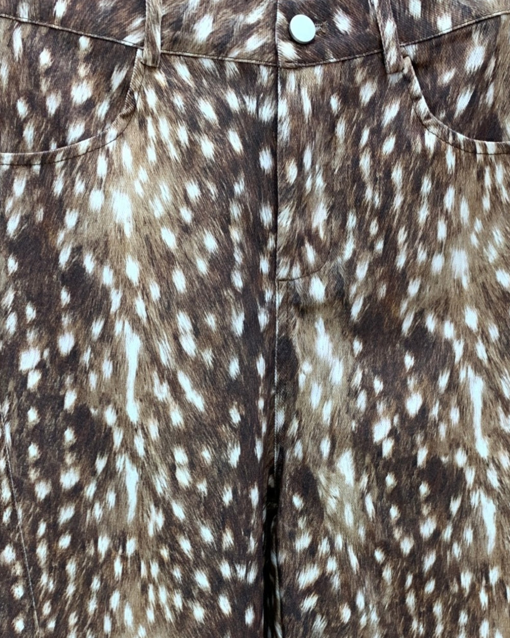 Fawn Print Barrel Pants - Zilvina