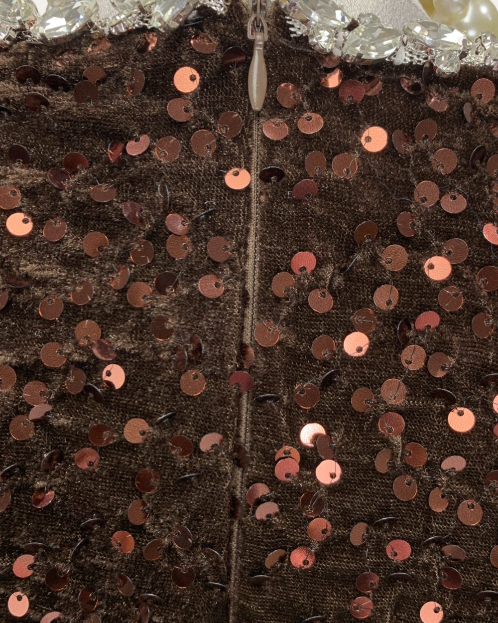 Feather Cuff All - Over Sequin Midi Dress - Zilvina