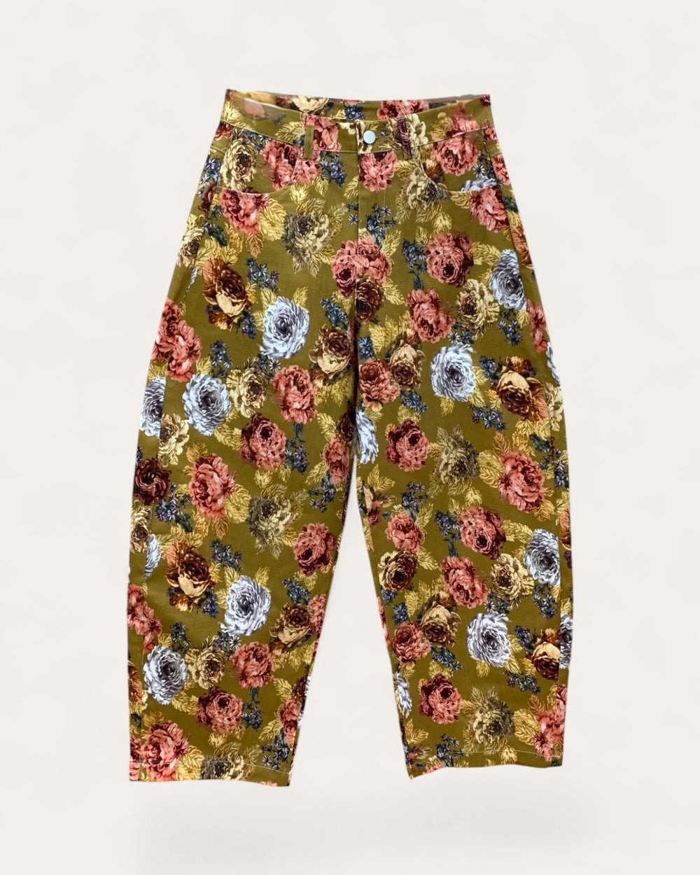 Floral Print Straight Leg Pants - Zilvina