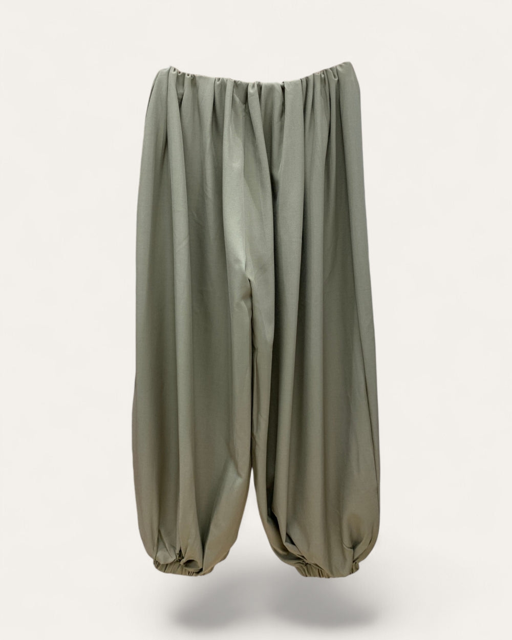 Gathered Hem Balloon Pants - Zilvina