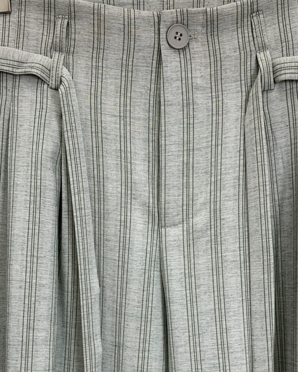 Grey Stripe Wide Leg Pants - Zilvina