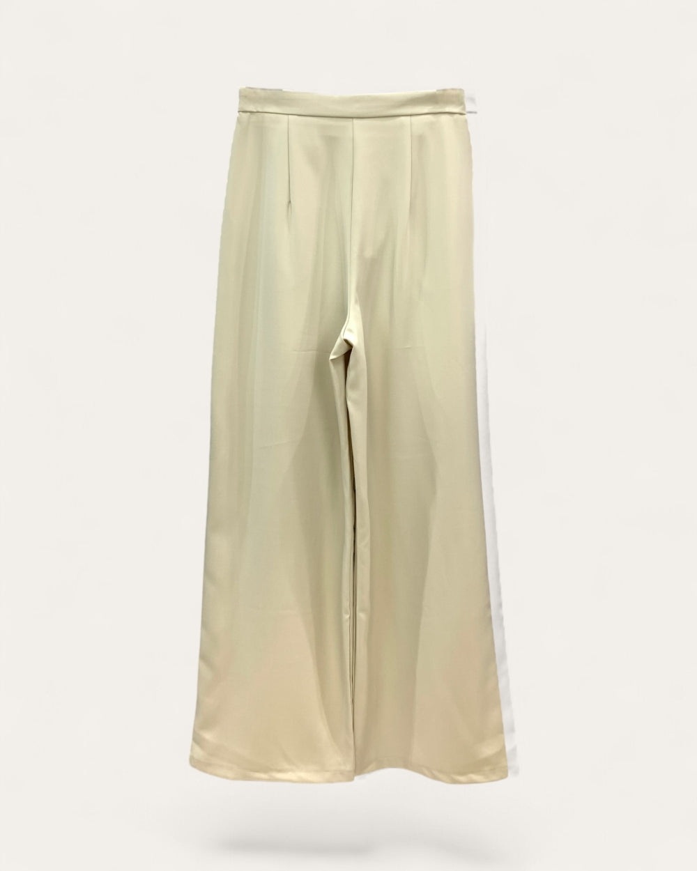 High - Waist Pleated Wide - Leg Pants with Belt - Zilvina