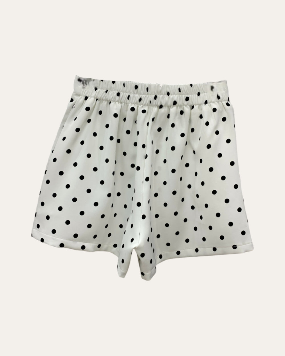 High Waist Polka Dot Tailored Shorts - Zilvina