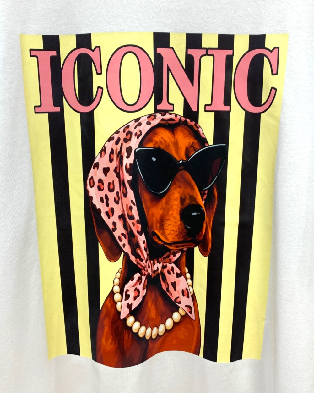 Iconic Dog Graphic Oversized Tee - Zilvina