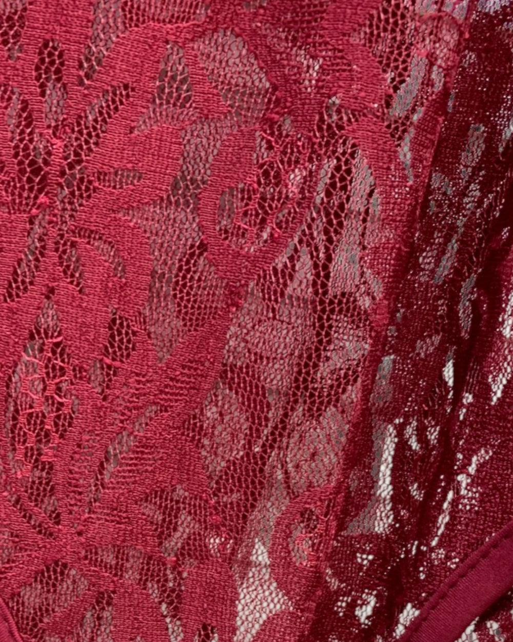 Lace Draped Long Sleeve Bodysuit - Zilvina