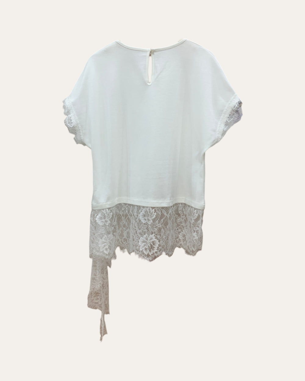 Lace Hem Layered Top - Zilvina