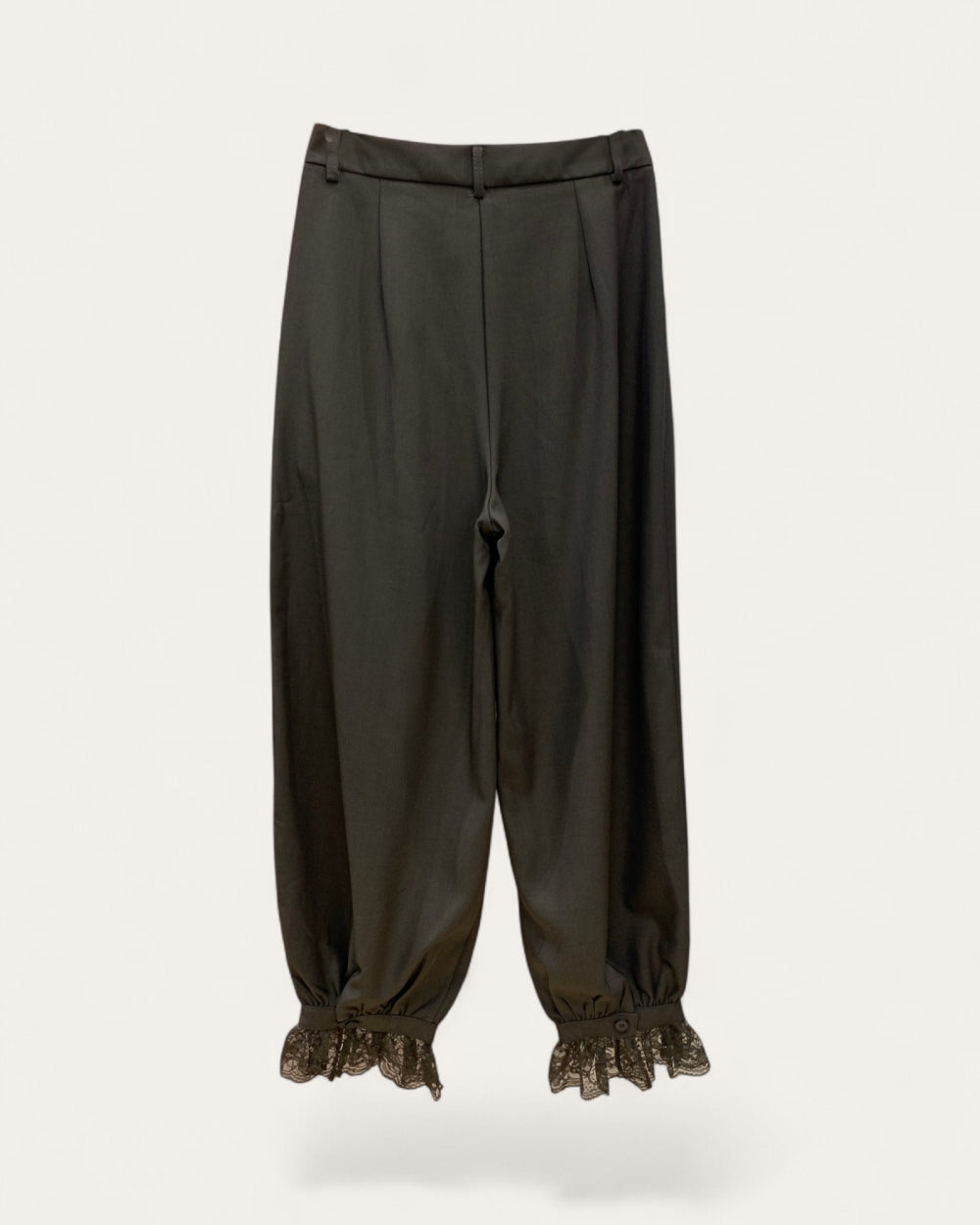 Lace-Trim Balloon Pants - Zilvina