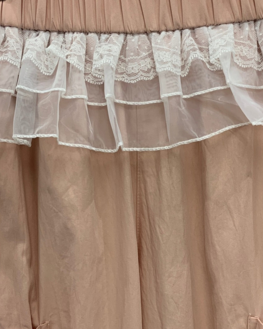 Lace Trim Pocket Wide - Leg Pants - Zilvina
