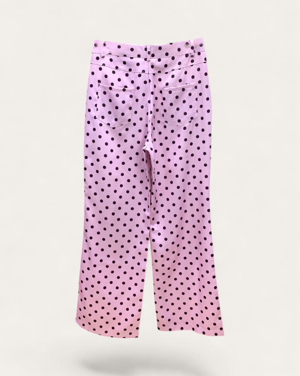 Lavender Polka Dot Palazzo Pants - Zilvina