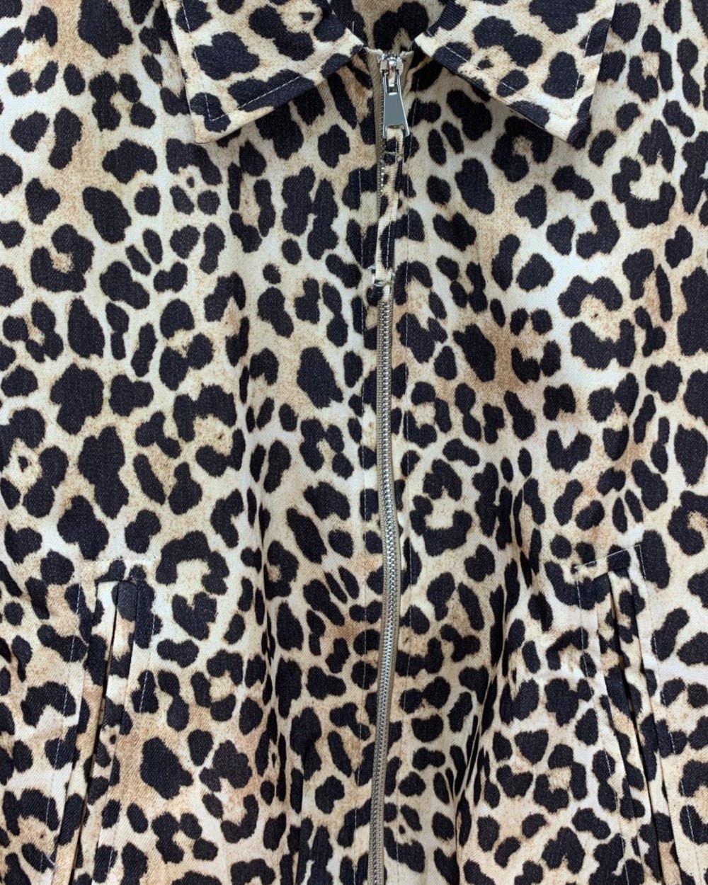 Leopard Print Zip Bomber Jacket - Zilvina