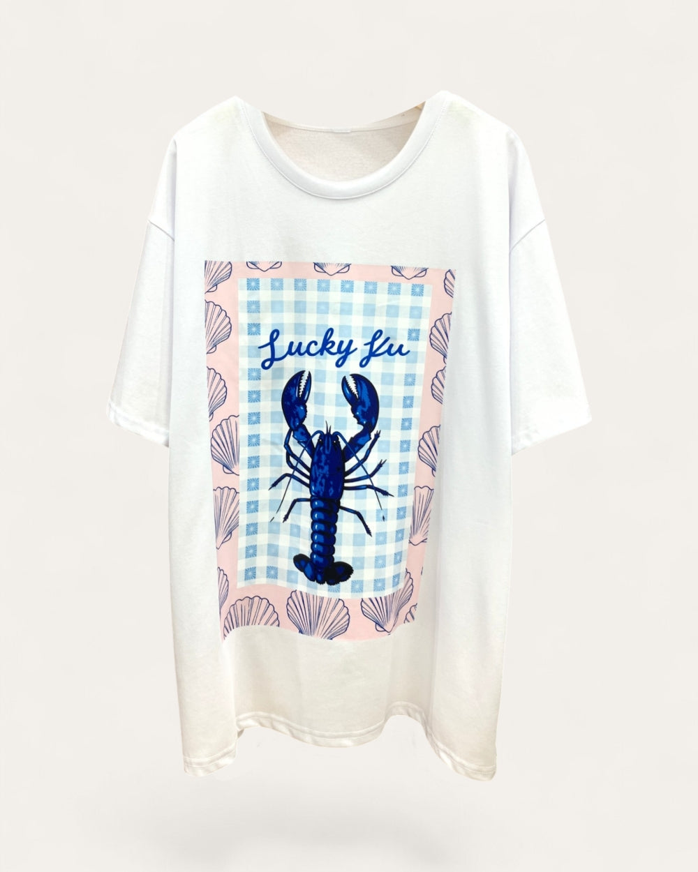 Lucky Lobster Coastal Graphic T-Shirt - Zilvina