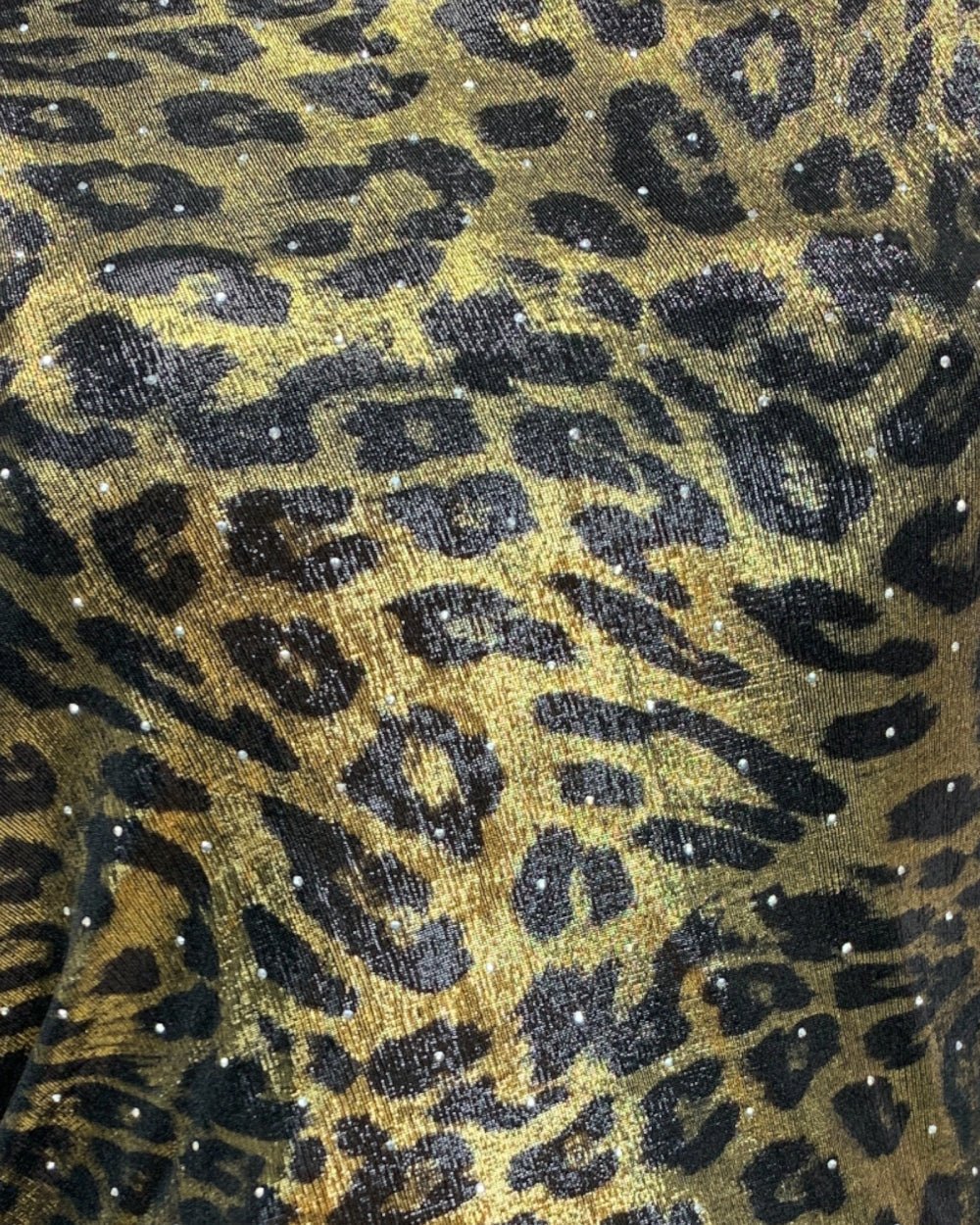 Metallic Leopard Bodycon Dress - Zilvina