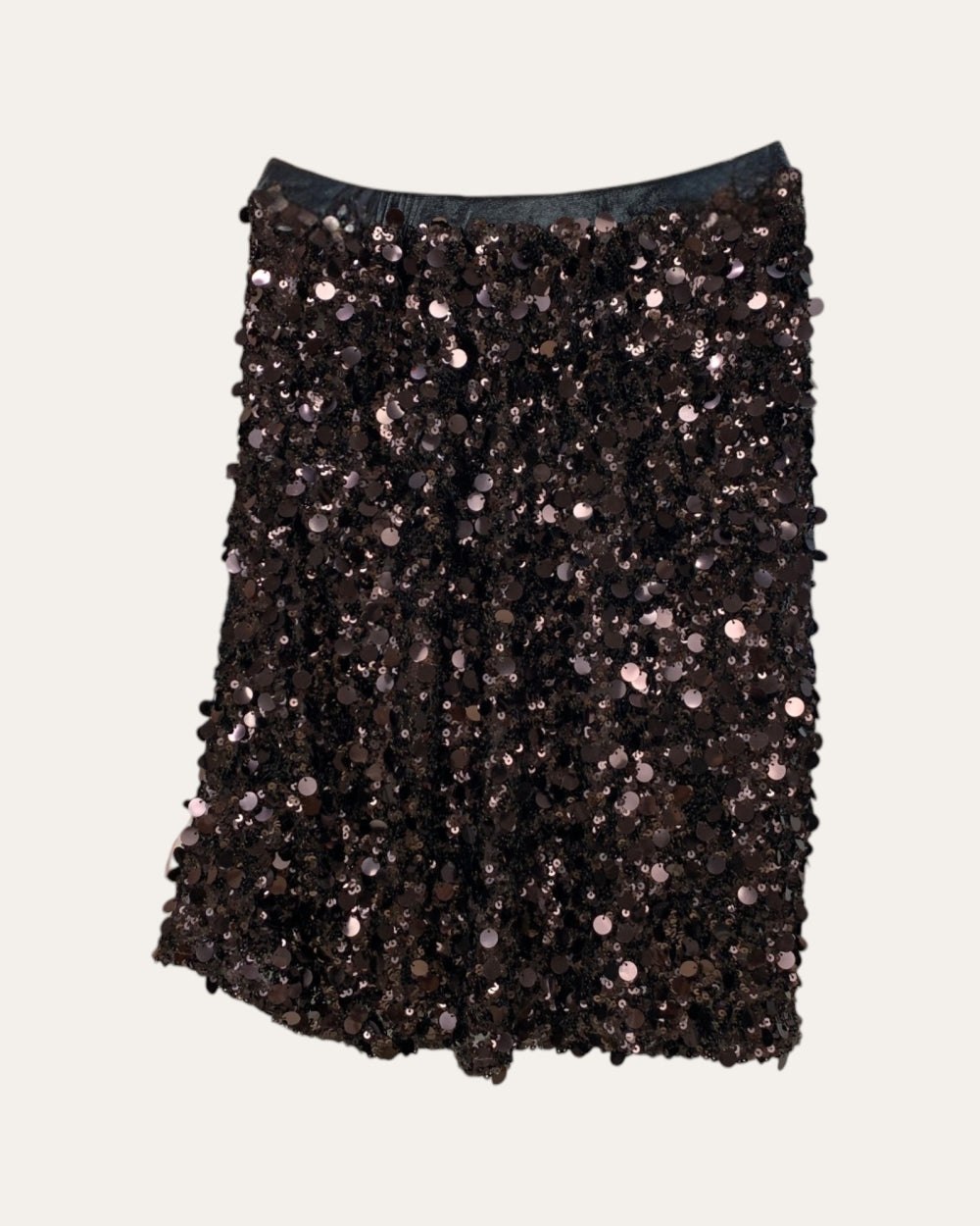 Midnight Spark Sequin Mini Skirt - Zilvina
