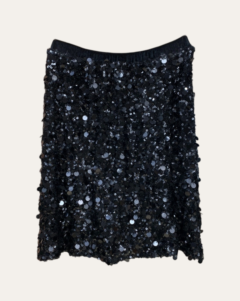 Midnight Spark Sequin Mini Skirt - Zilvina