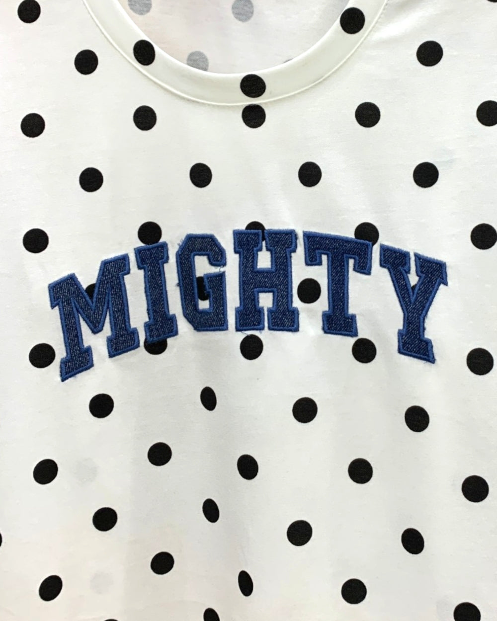 Mighty Polka Dot Denim Lounge Set - Zilvina