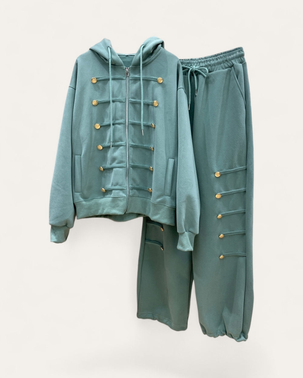 Military Hoodie & Jogger Pants Set - Zilvina