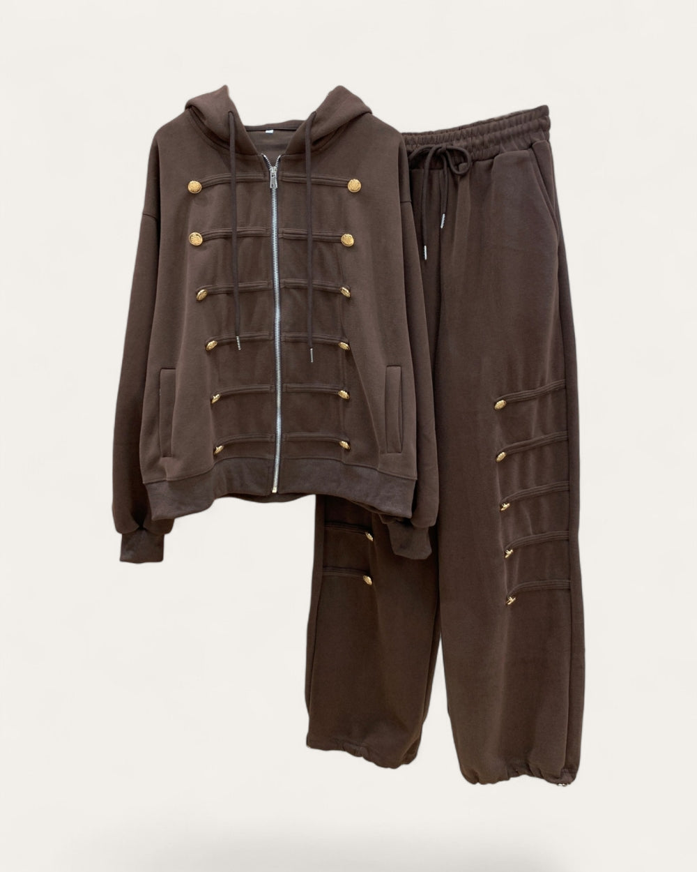 Military Hoodie & Jogger Pants Set - Zilvina