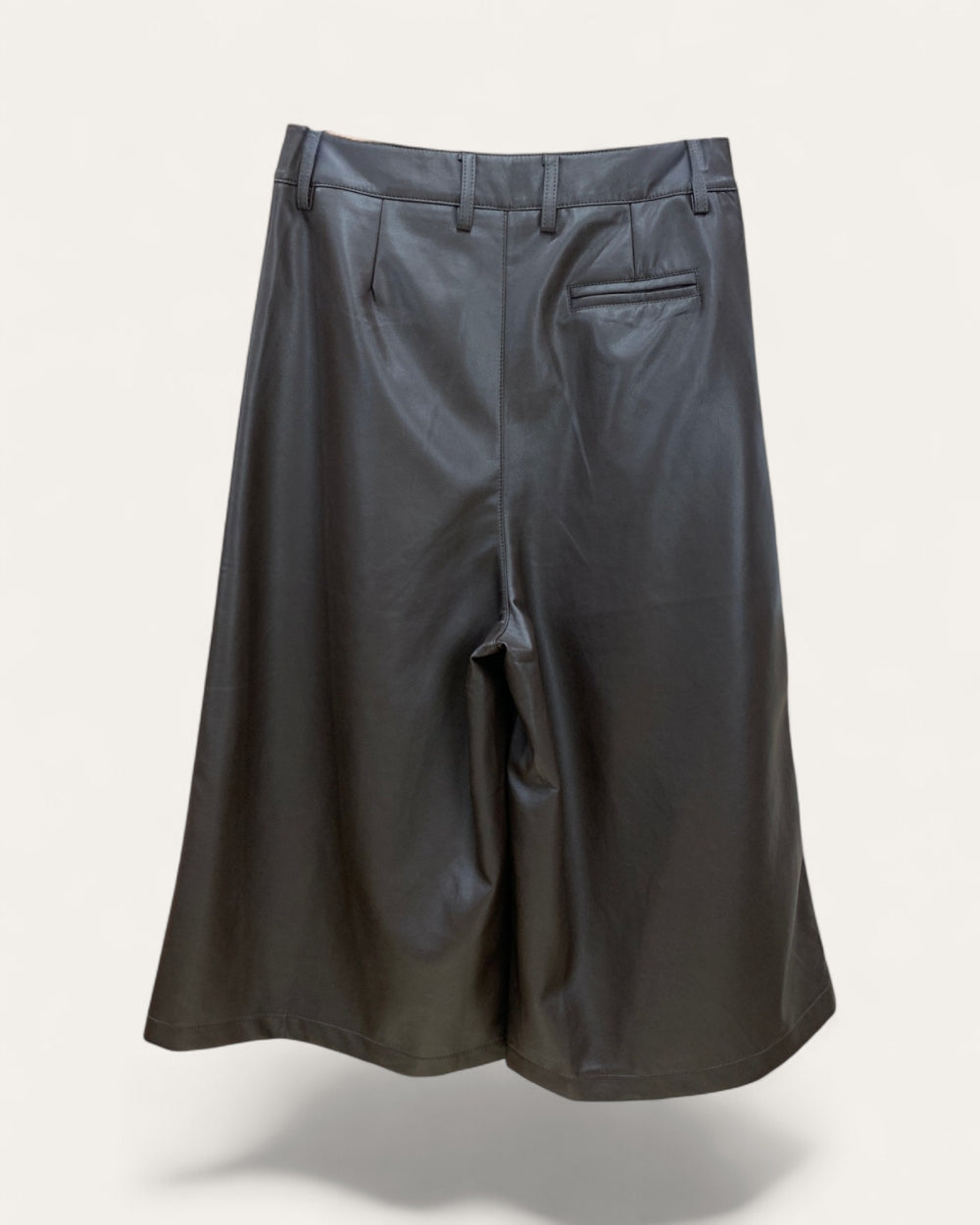 Modern Muse Faux Leather Culottes - Zilvina