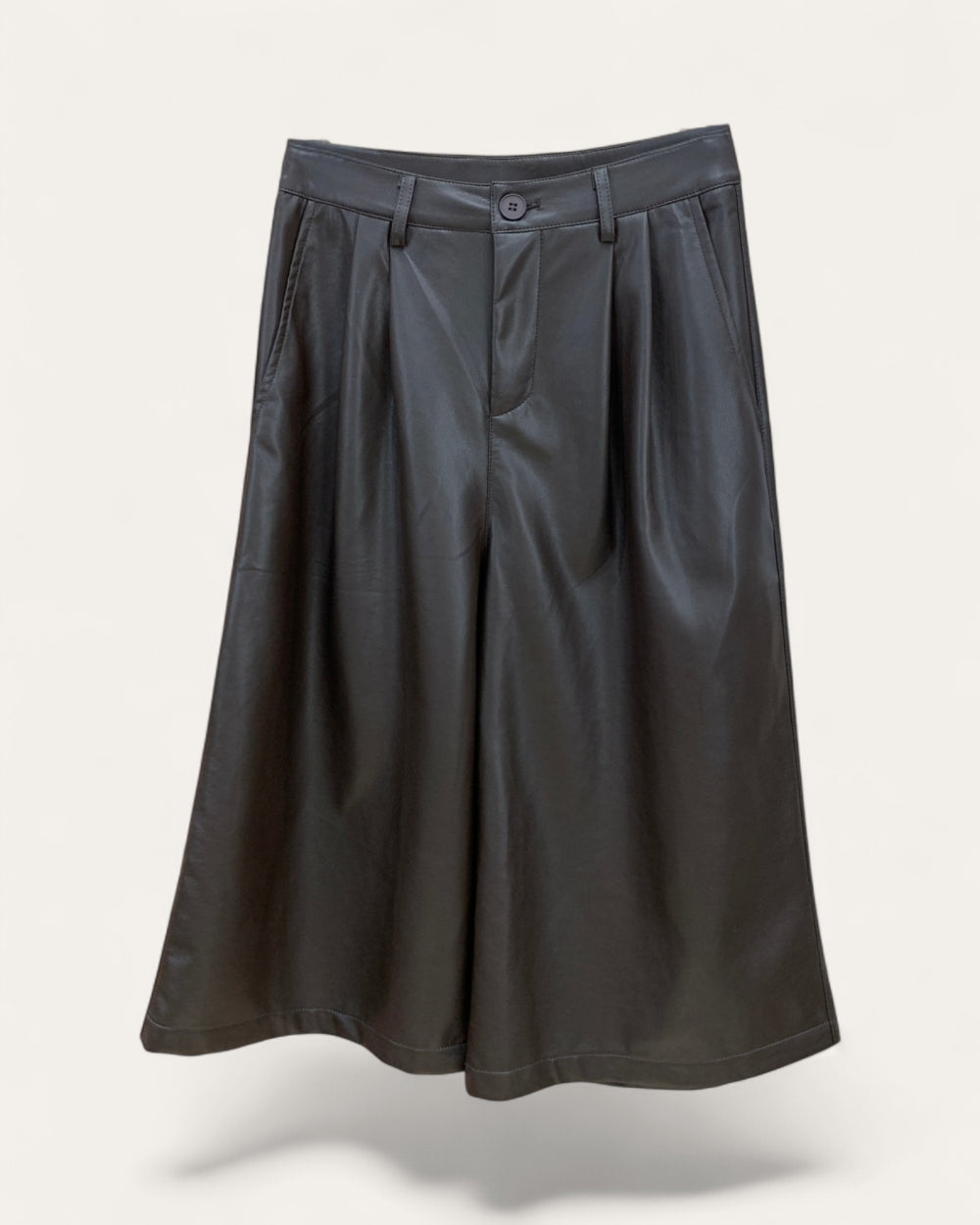 Modern Muse Faux Leather Culottes - Zilvina