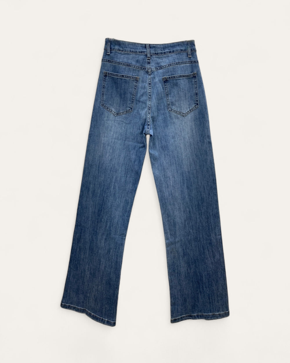 Multi Icon Print Stretch Straight - Leg Jeans - Zilvina