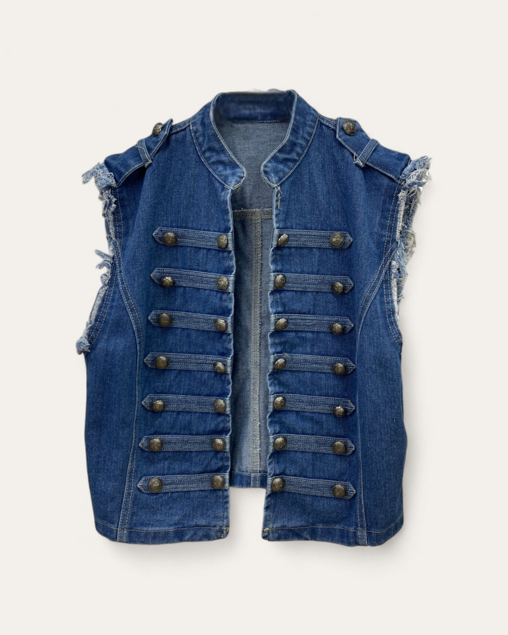 Napoleon Military Button Vest - Zilvina