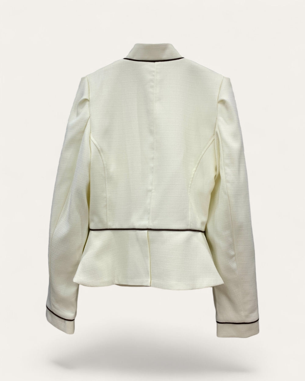 Napoleon Tailored Mandarin Collar Blazer - Zilvina
