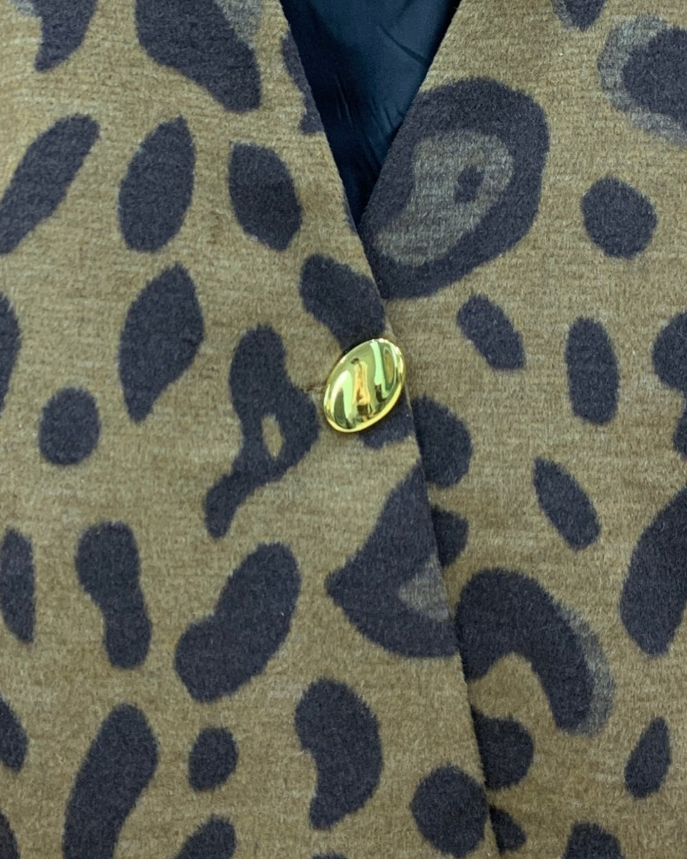 Oversized Leopard Cap Sleeve Vest - Zilvina