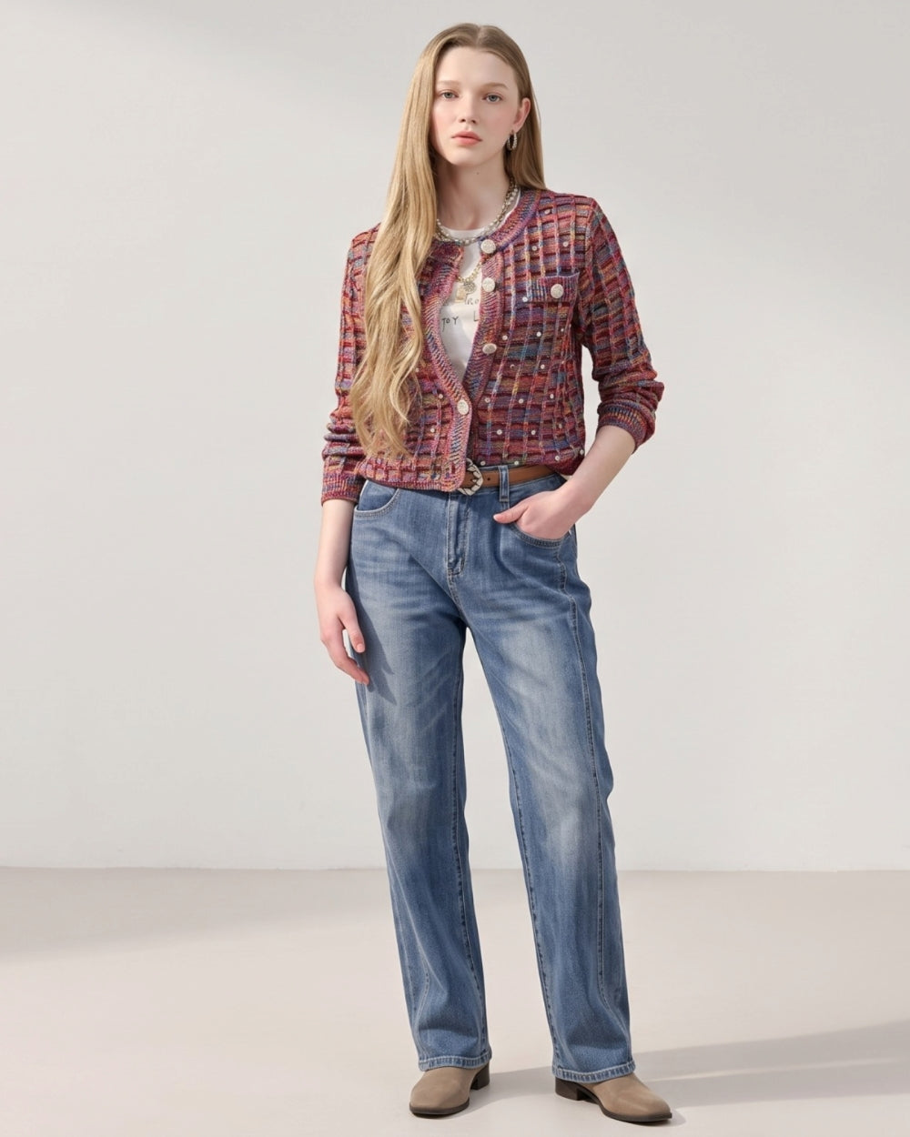 Parisian Plaid Tweed Jacket - Zilvina