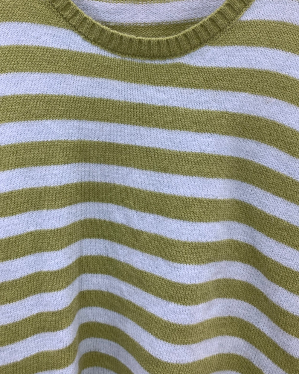 Pastel Stripe Short Sleeve Knit Top - Zilvina