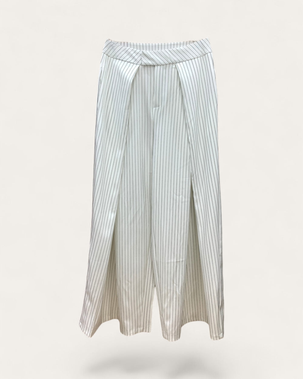 Pinstripe Wide Leg Pants - Zilvina