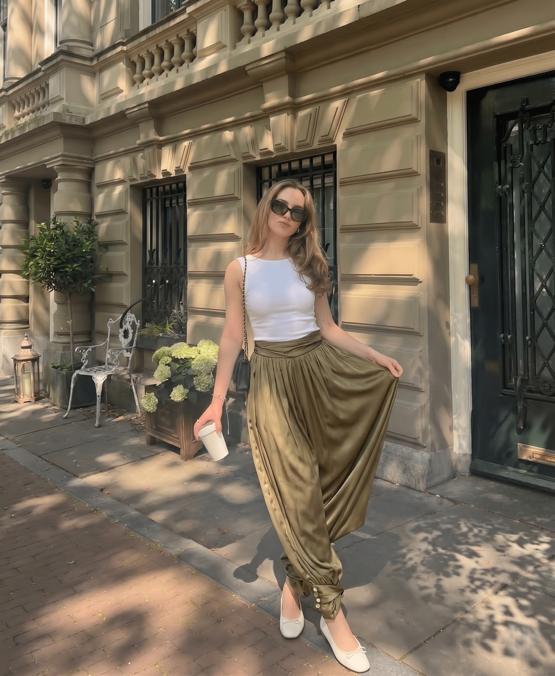 Pleated Harem Pants - Zilvina