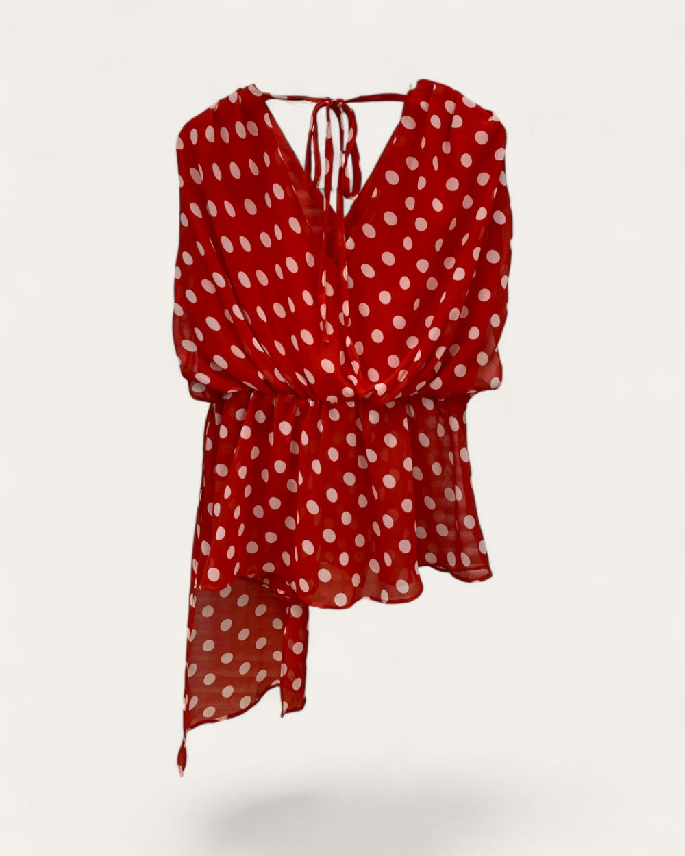 Polka Dot Chiffon Top - Zilvina