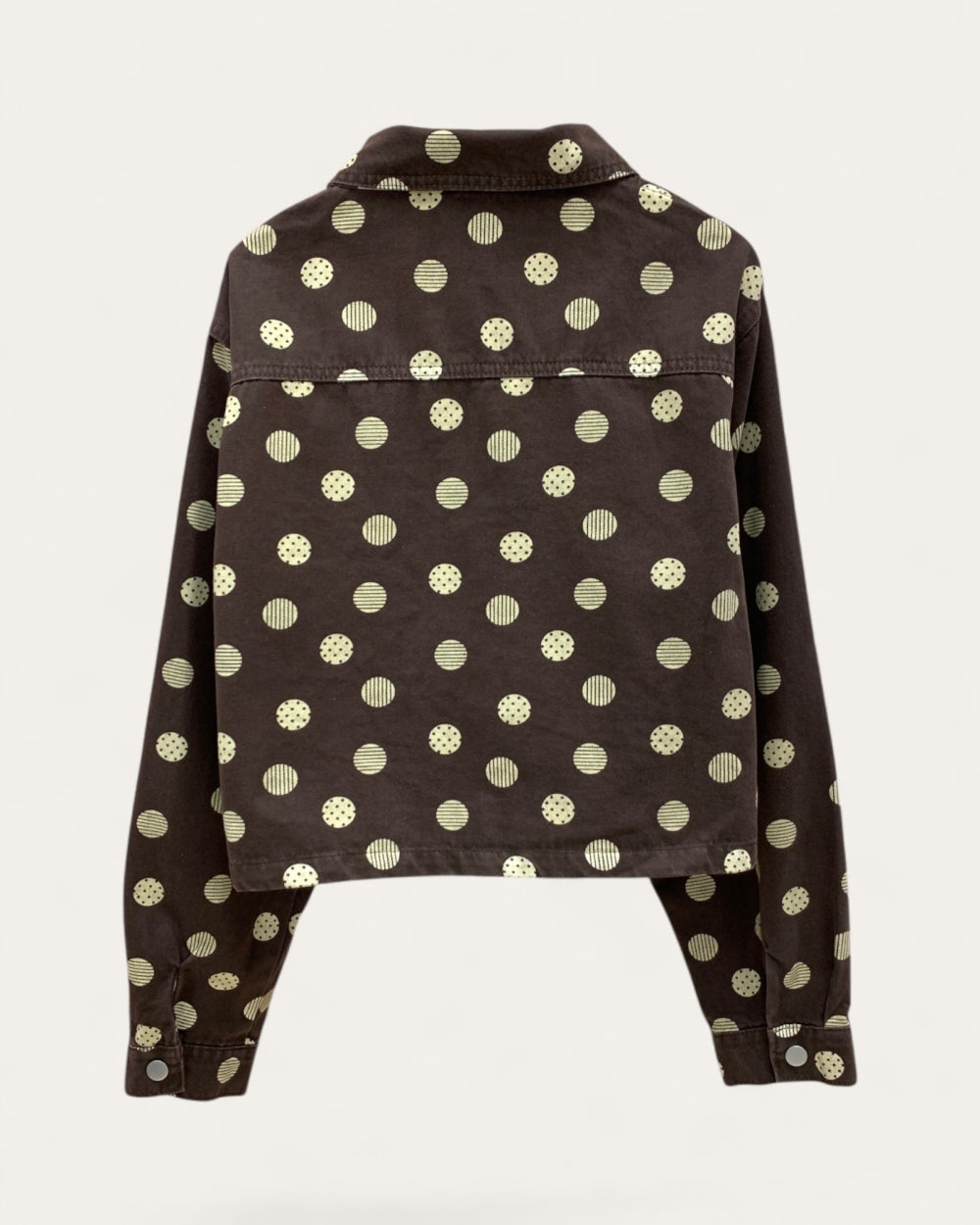 Polka Dot Cropped Jacket - Zilvina