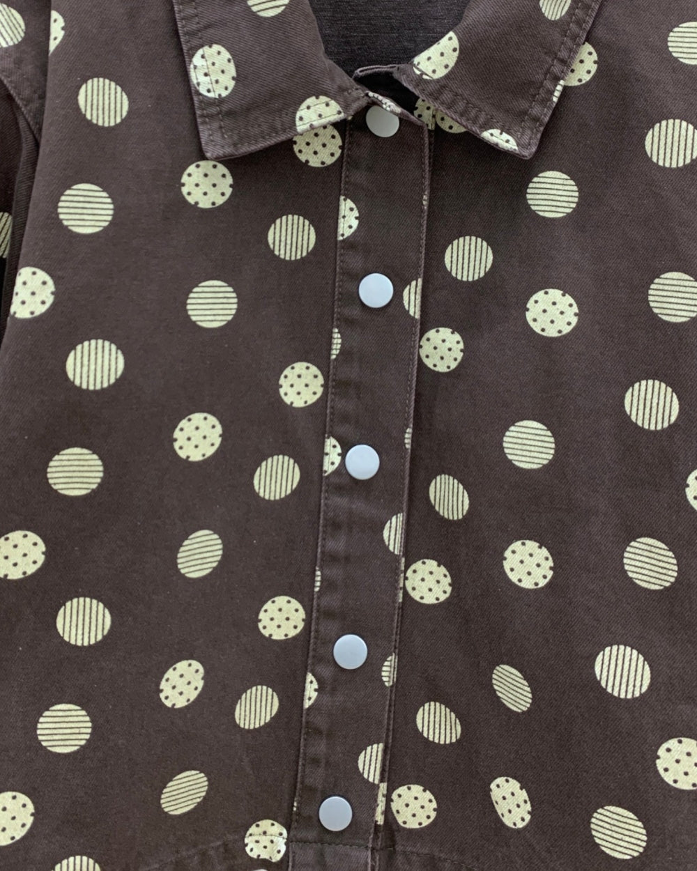 Polka Dot Cropped Jacket - Zilvina