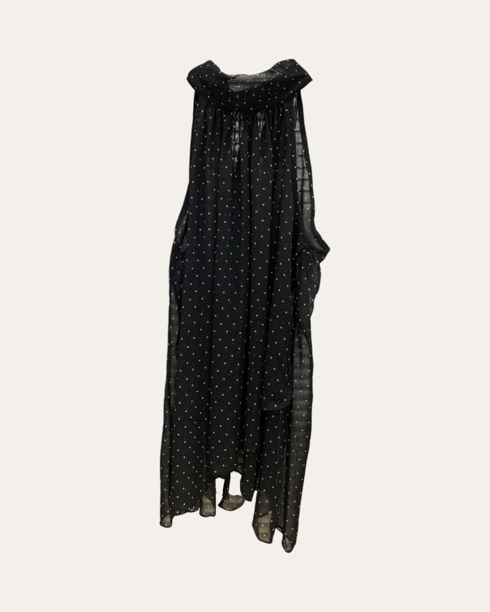 Polka Dot Halter Asymmetric Top - Zilvina