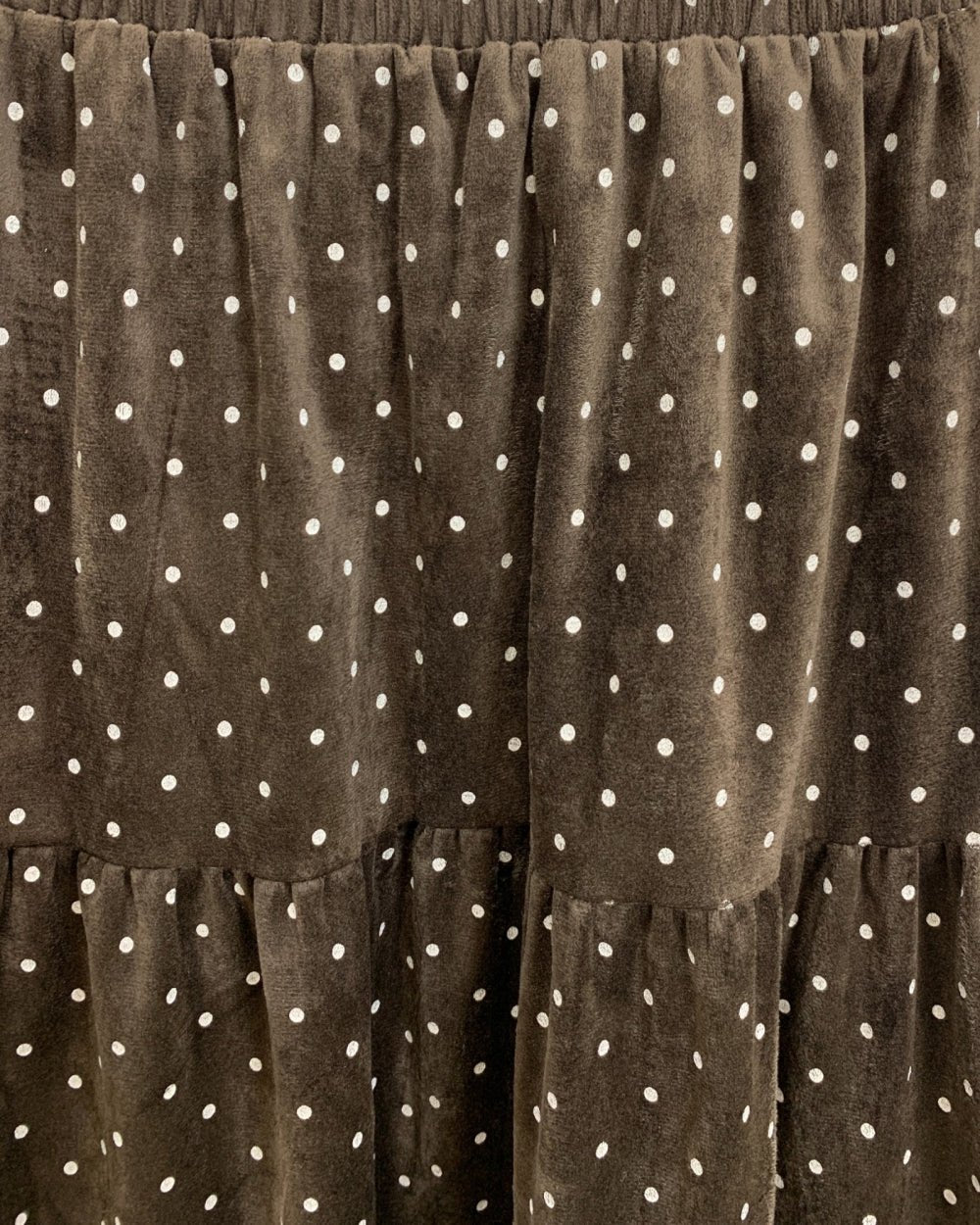 Polka Dot Tiered Maxi Skirt - Zilvina
