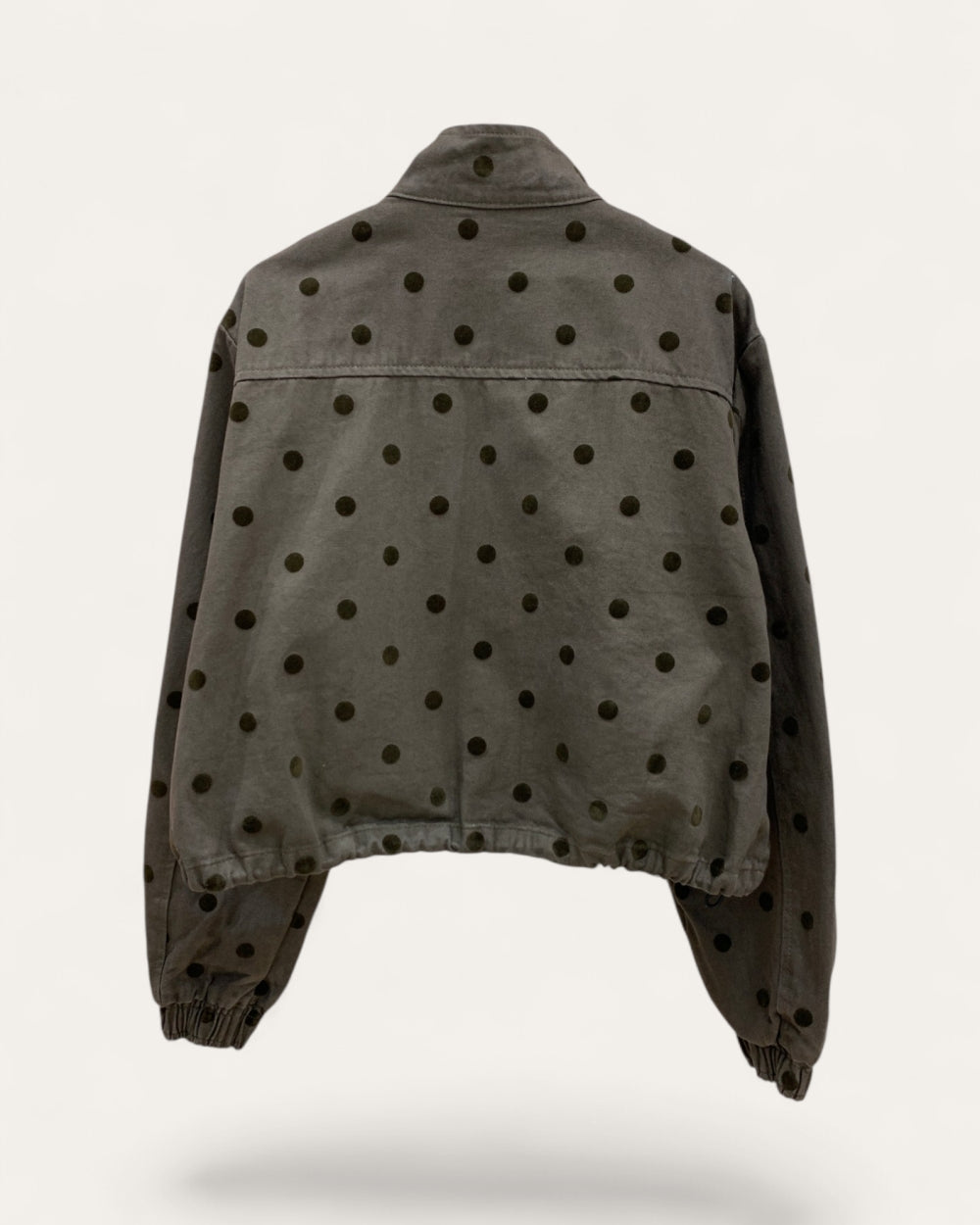 Polka Dot Utility Zip Jacket - Zilvina