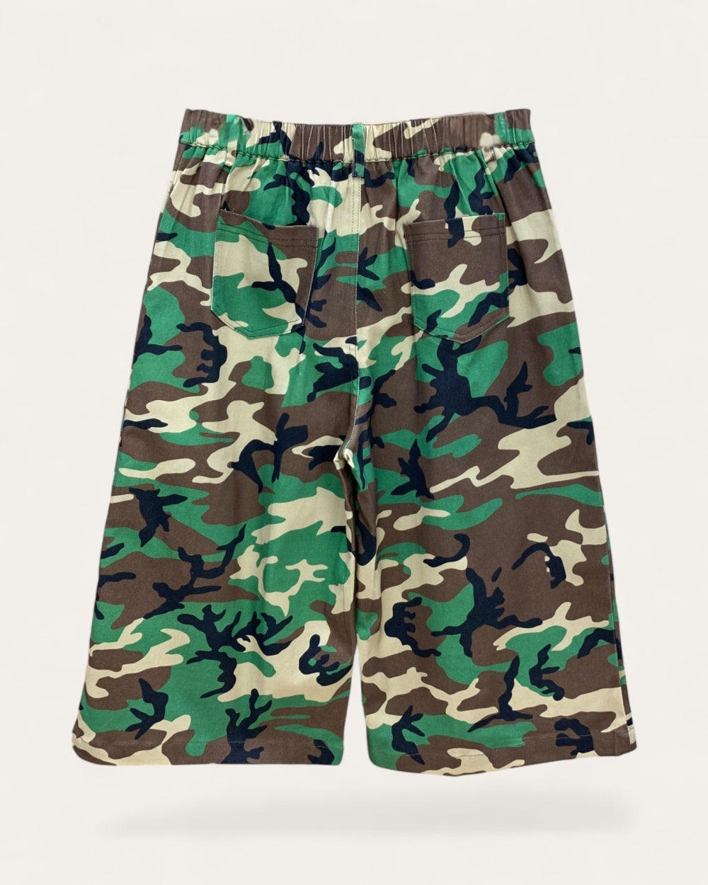 Retro Camo Pleated Culottes - Zilvina