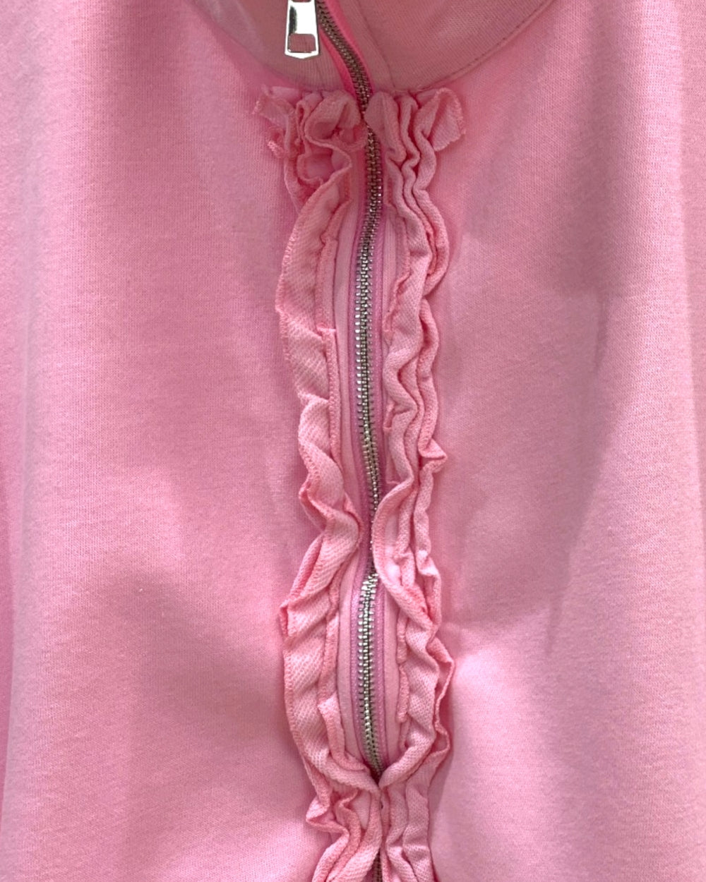 Ruffle-Trim Zip-Up Track Set - Zilvina