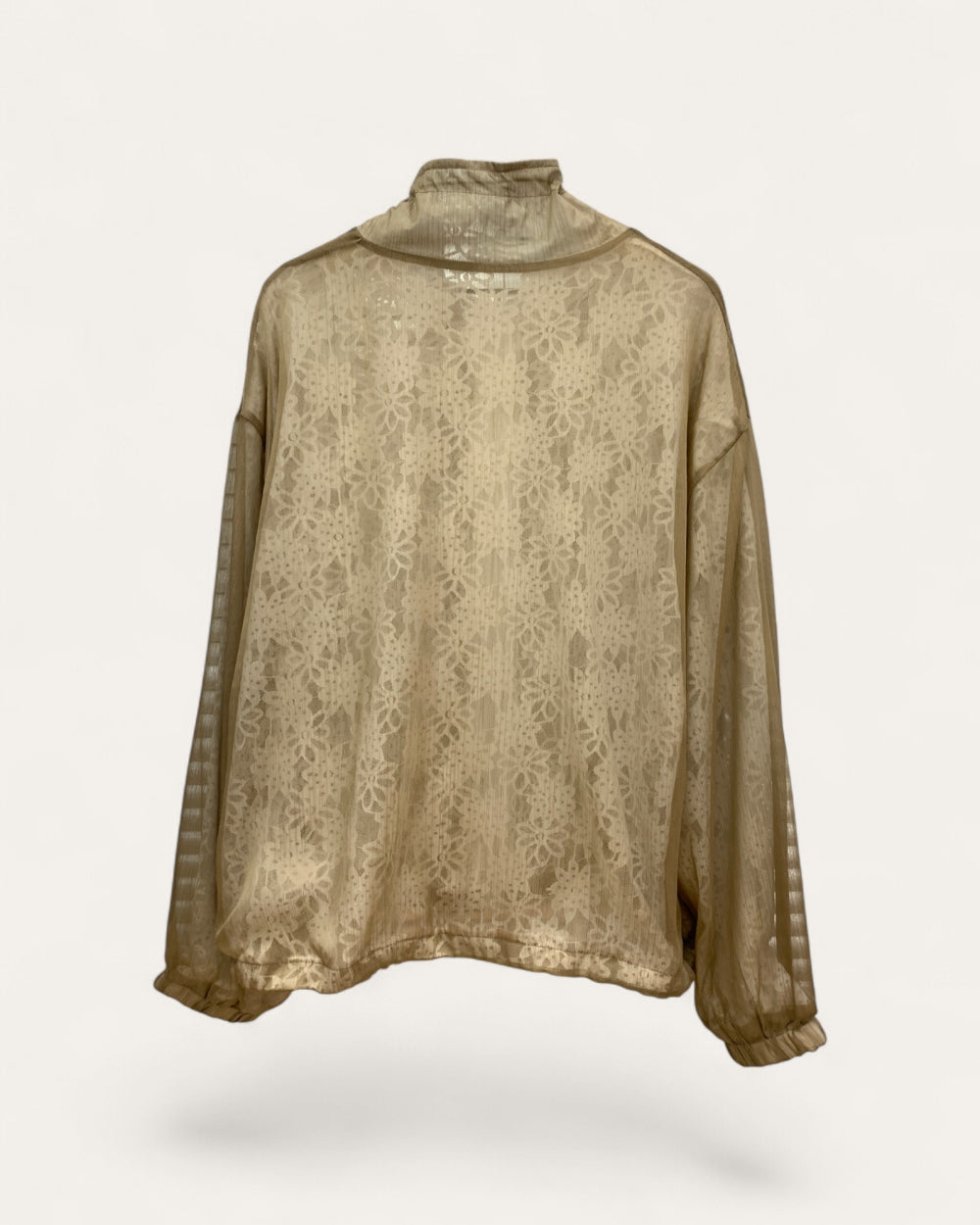 Sheer Lace Zip Jacket - Zilvina
