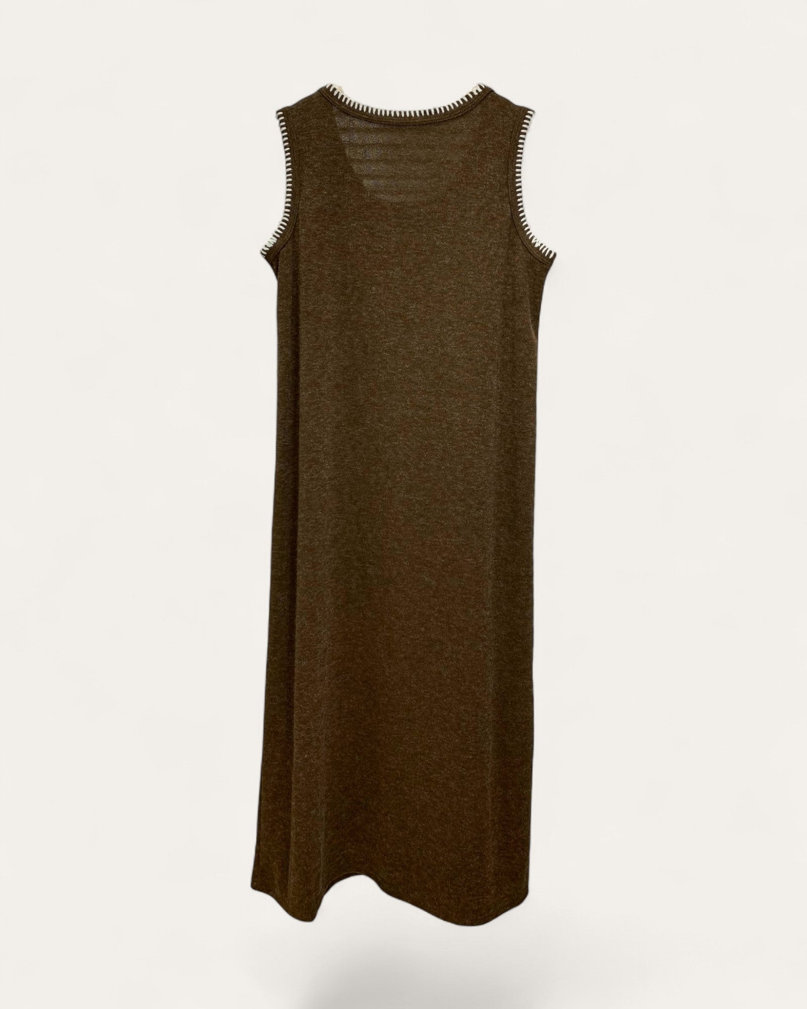 Sleeveless Textured Knit Midi Dress - Zilvina