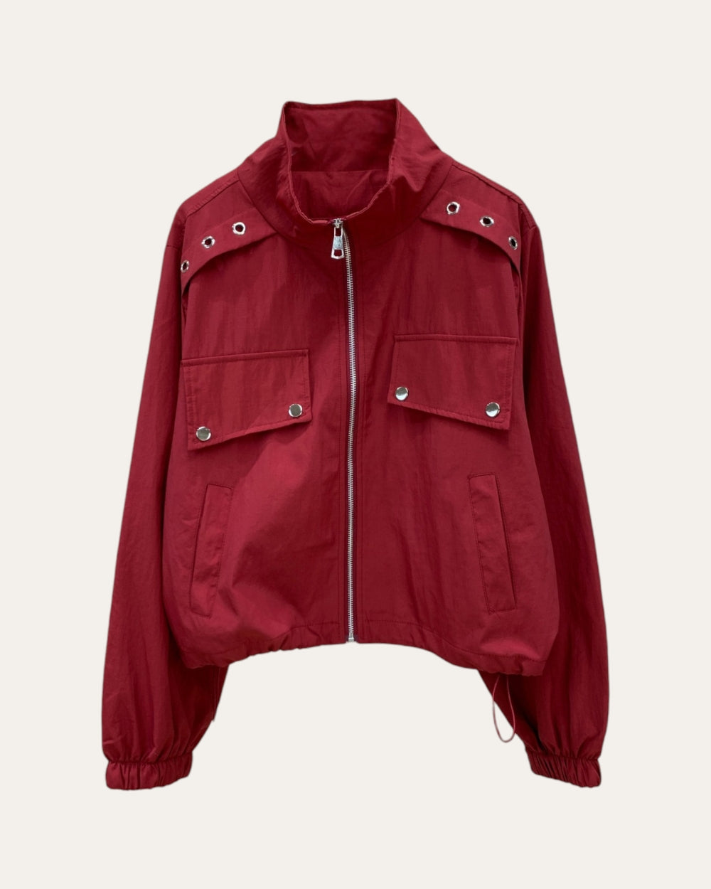Snap Pocket Bomber Jacket - Zilvina