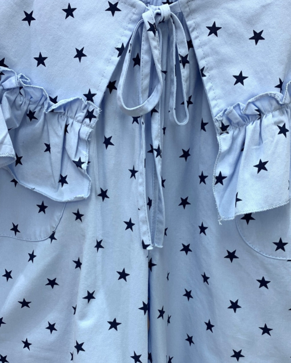 Star Print Tiered Midi Pants - Zilvina