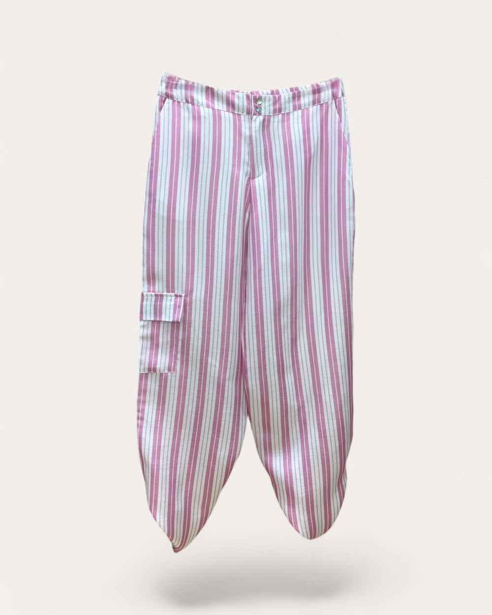 Stripe Drawstring Cargo Pants - Zilvina