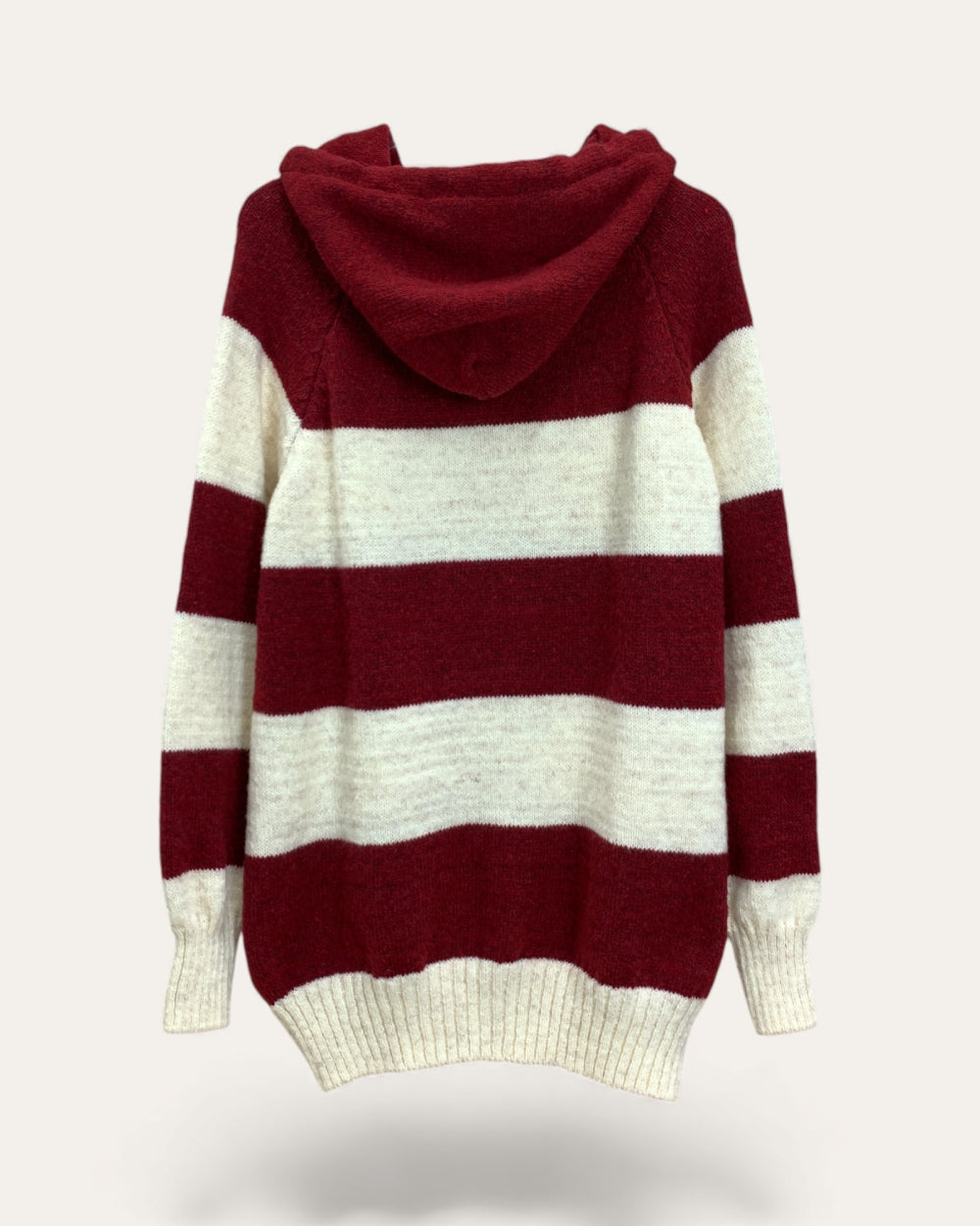 Striped Bear Hoodie Knit - Zilvina