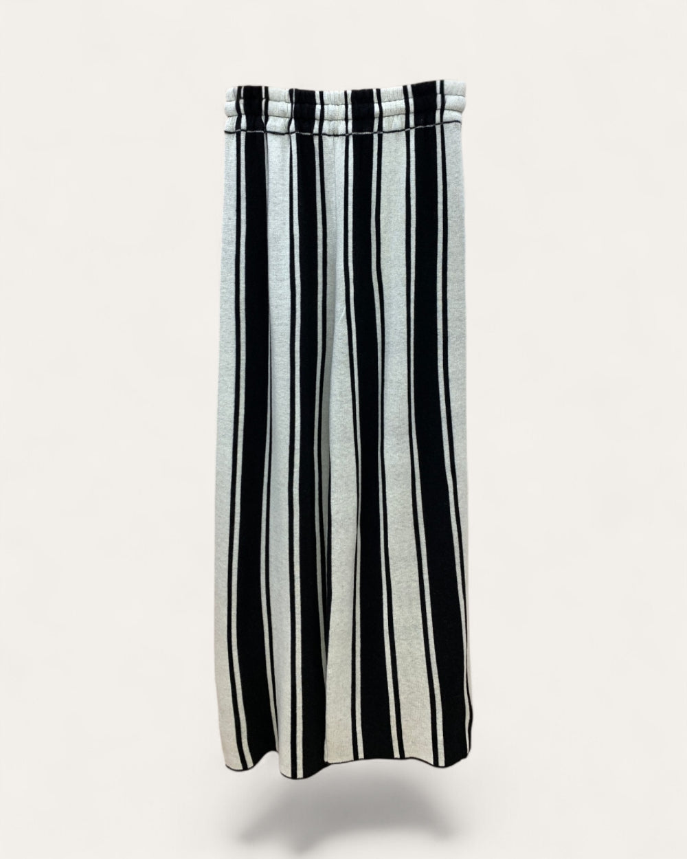 Striped Wide Leg Drawstring Pants - Zilvina