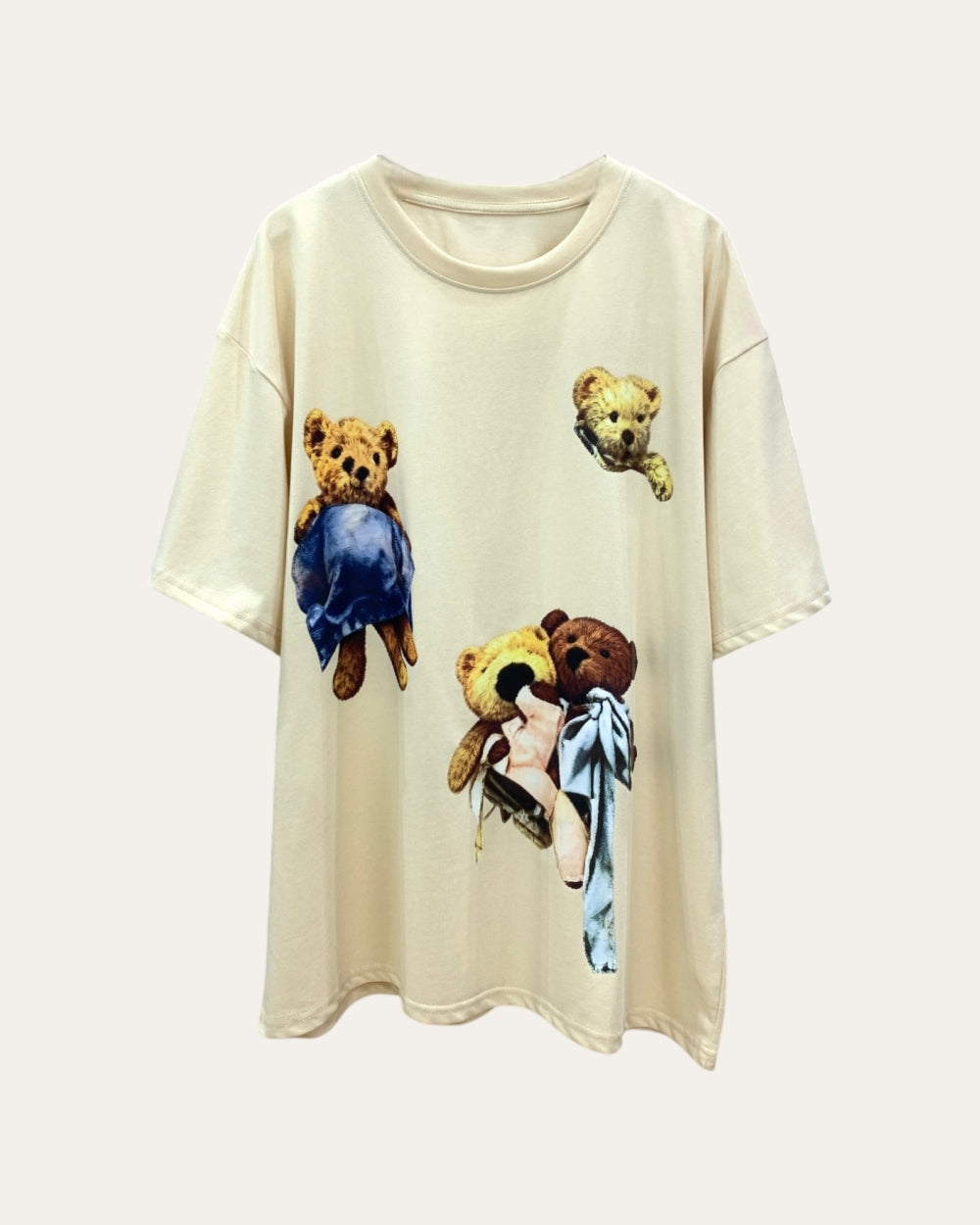 Teddy Graphic Oversized Tee - Zilvina