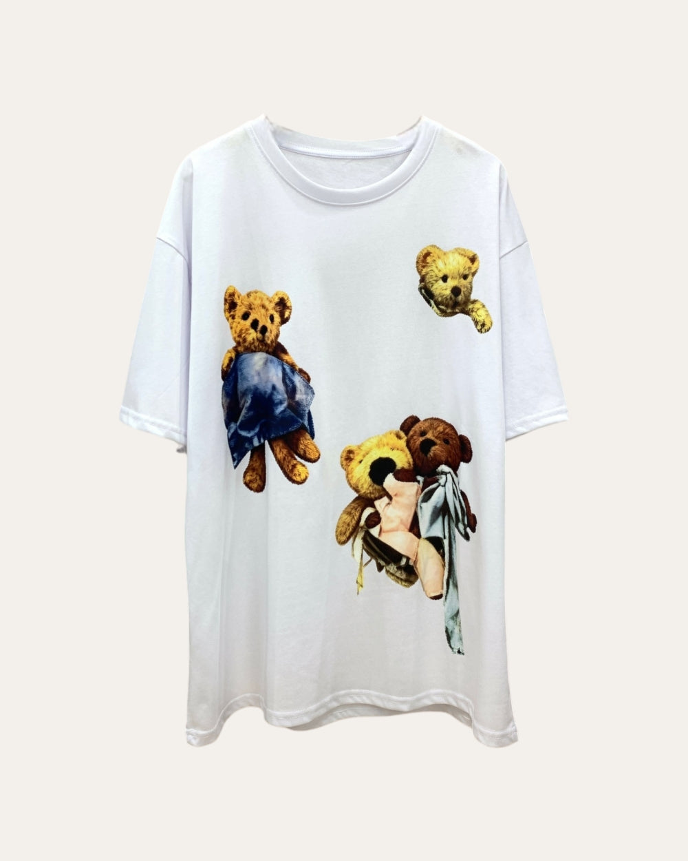 Teddy Graphic Oversized Tee - Zilvina