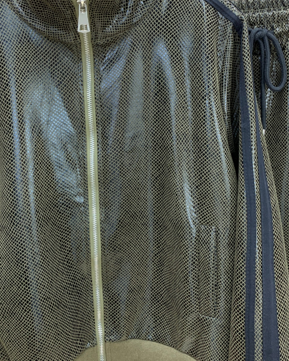 Textured Zip Jacket and Wide Leg Pants Set - Zilvina